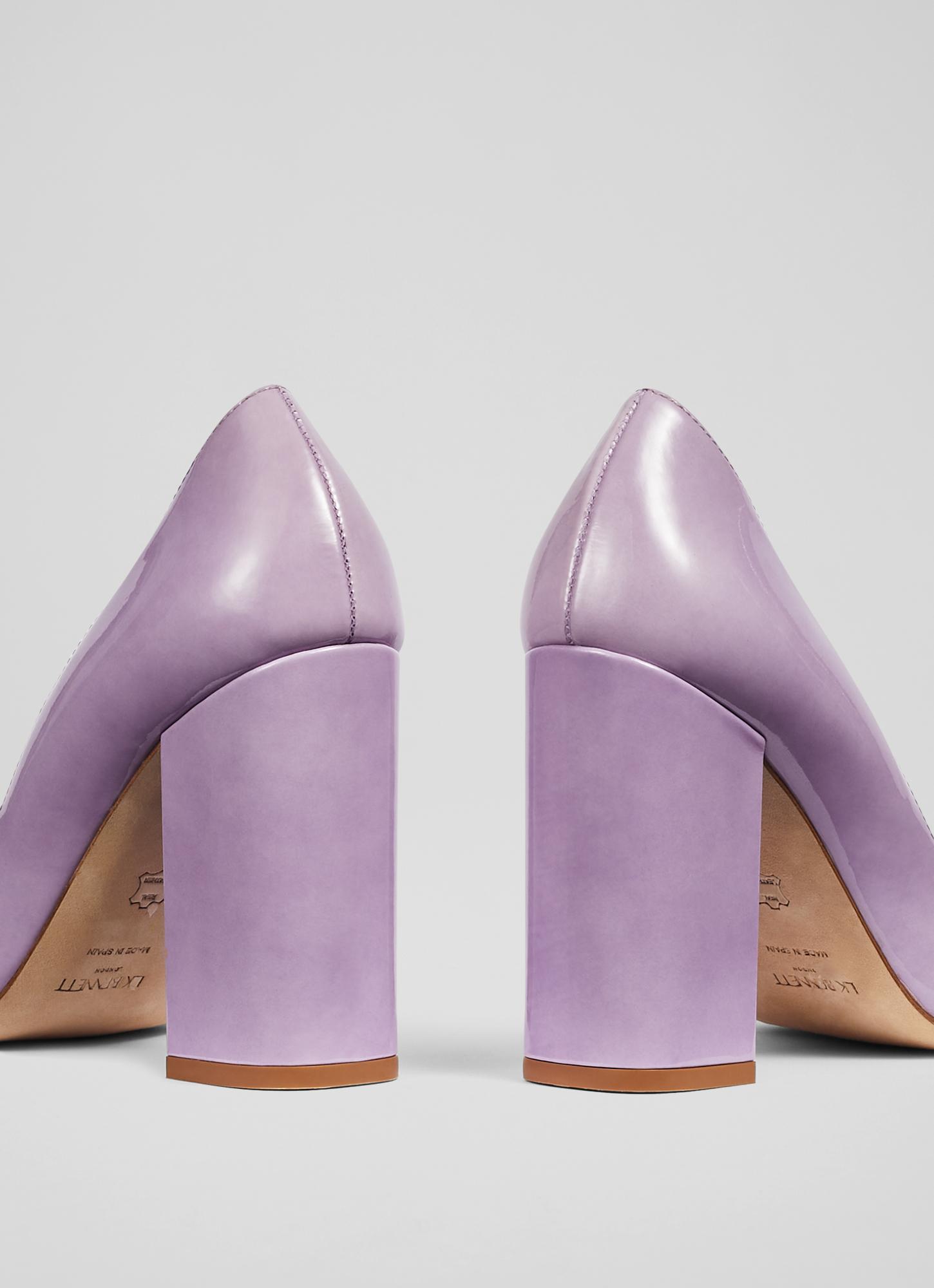 June Lilac Patent Leather Blunt Toe Courts | Sale | Collections